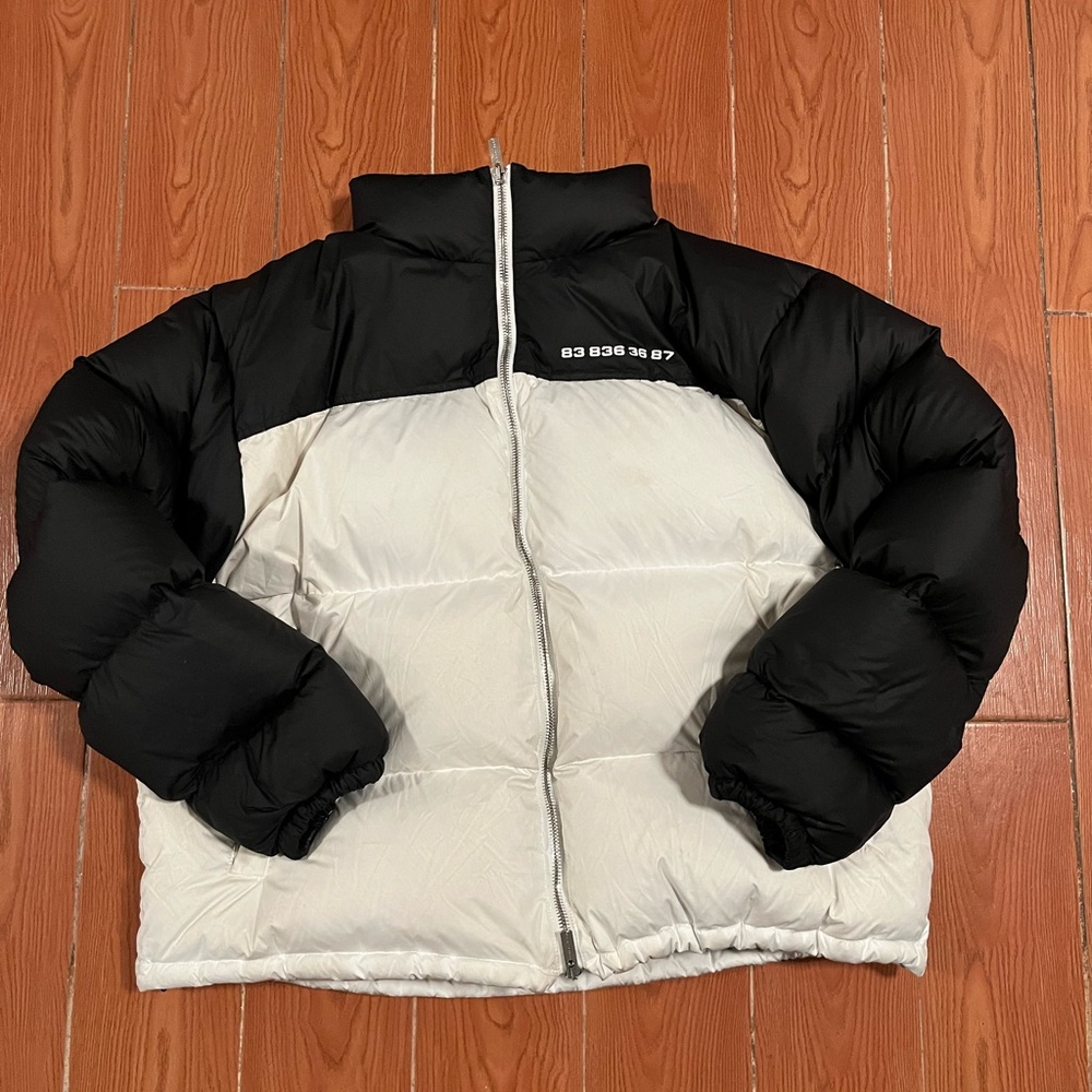 Vetements Black and White Puffer Jacket